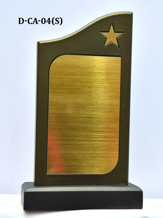 Premium gold finish award plaque